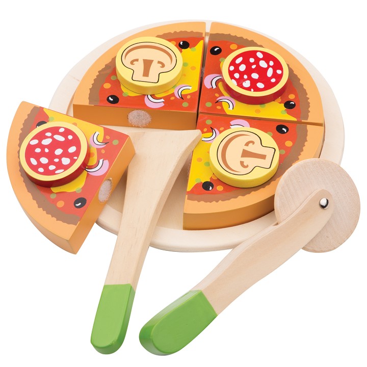 New Classic Toys - Salamipizza Schneiden